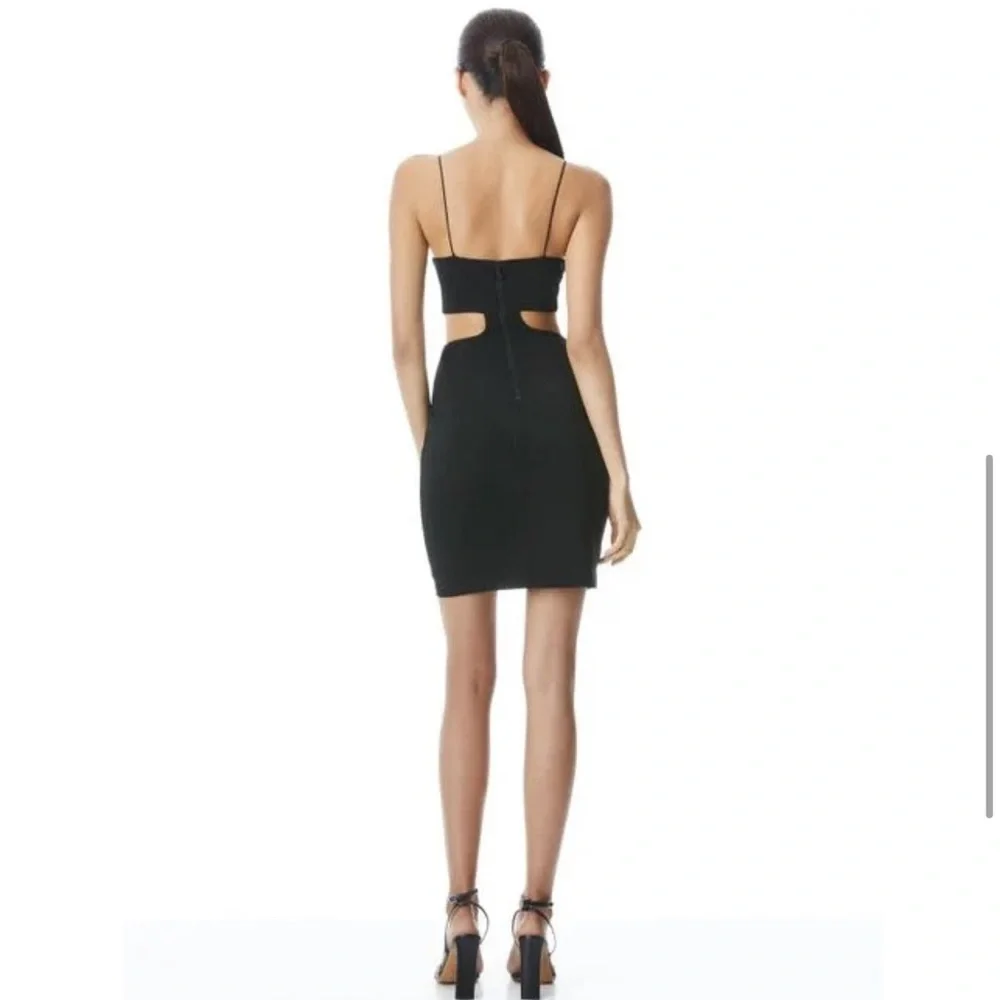 Alice + Olivia Havana Cutout Black Mini Dress - Picture 3 of 6